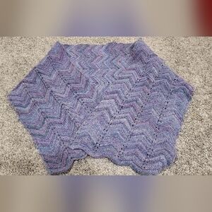 Handmade Blue and Purple Scarf